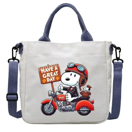 Snoopy Cartoon Canvas Tote Bag