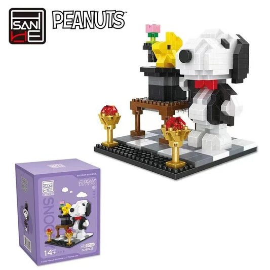 Snoopy Series Building Blocks – Mini Cartoon Character Scene Models