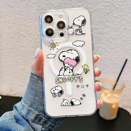 Cute Snoopy Magnetic iPhone Case