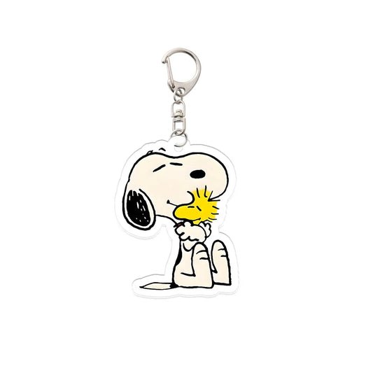 Snoopy Student Boy Backpack Pendant – Fun Acrylic Keychain for Kids