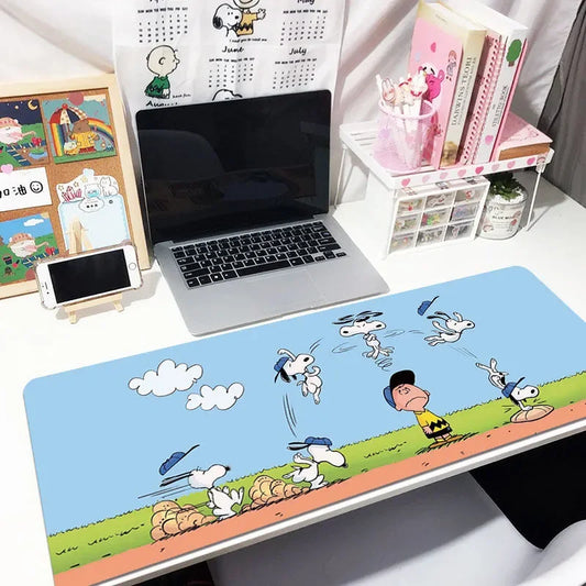 S-Snoopy Cute Girl XL Mouse Pad – Personalized Anime Desk Mat