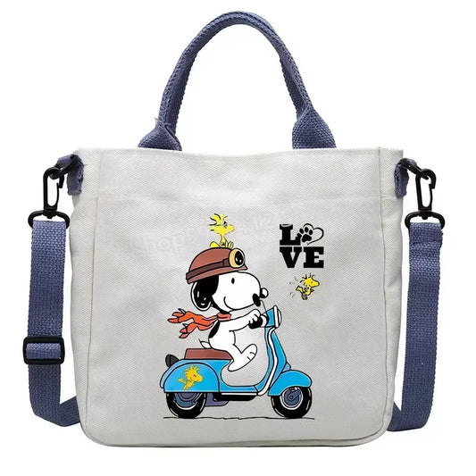 Snoopy Cartoon Canvas Tote Bag