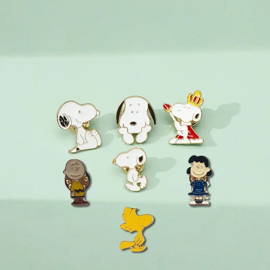 Snoopy Anime Enamel Pins – Adorable Brooch Badges for Accessory Lovers