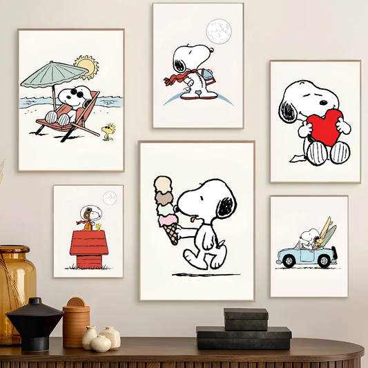 S-Snoopy Cute DIY Sticky Poster – Adorable Wall Sticker for Any Space