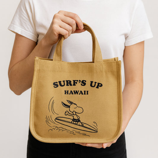 MINISO Snoopy Cartoon Canvas Tote Bag