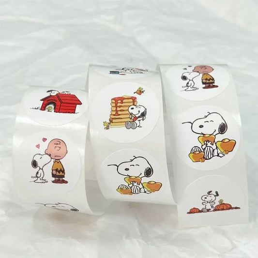 Snoopy Cute Stickers – 500pcs Cartoon Anime Stickers for Creative Fun
