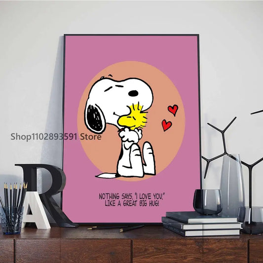 Snoopy Poster Paper Print – Art for Home, Bedroom, Bar, or Cafe