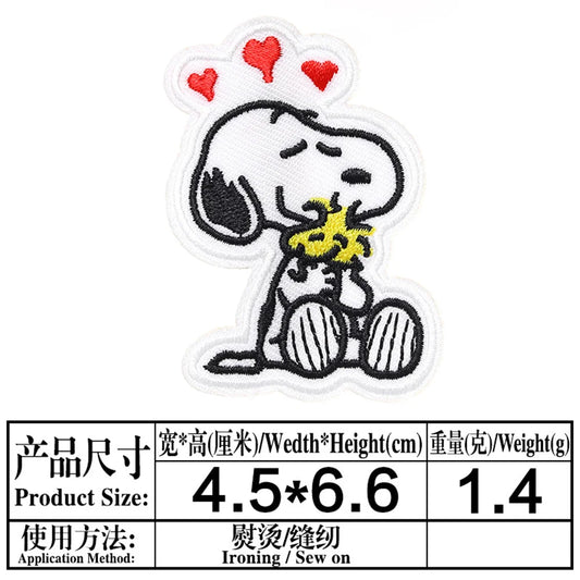 Snoopy Dog Pattern Embroidered Logo Patch for Various Decorations