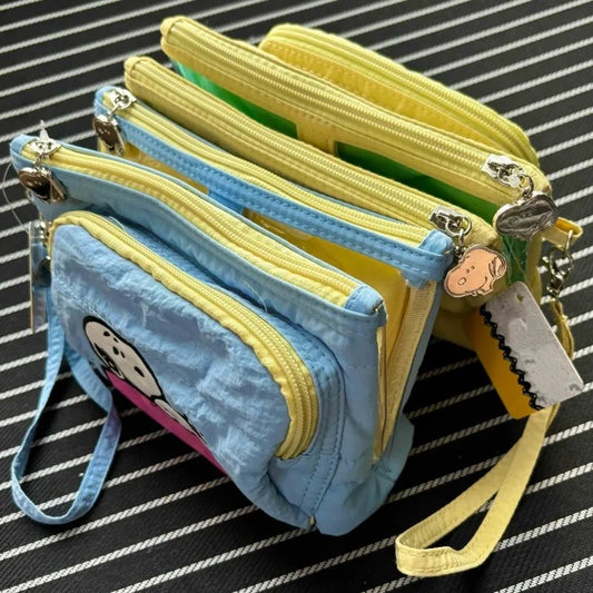 New Snoopy Storage Bag – Kawaii Anime Cartoon Embroidery Travel Accessory