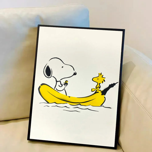 S-Snoopy Cute DIY Sticky Poster – Adorable Wall Sticker for Any Space