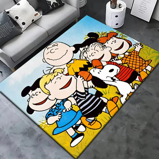 MINISO S-Snoopy HD Printed Large Carpet – Playful Rug for Your Home
