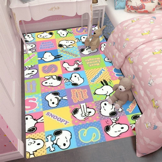 MINISO Disney Cartoon Snoopy Dog Area Rug – Perfect for Kids and Fans