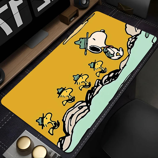 S-Snoopy Mousepad Kawaii – Large Gaming Desk Mat for Gamers
