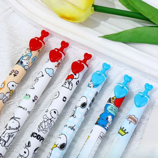 Snoopy Cartoon Press Pen – Kawaii Stationery for Students &amp; Collectors