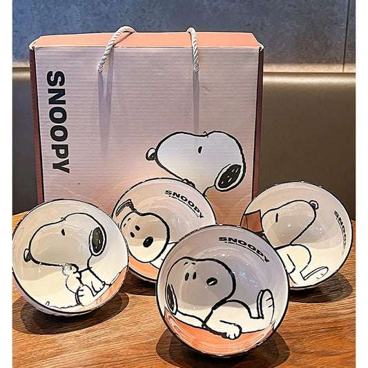 Adorable Snoopy Ceramic Tableware Set – Perfect for Anime and Cartoon Fans