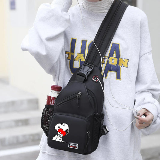 Snoopys Fashion Chest Bag – Versatile Unisex Shoulder Backpack for All Occasions