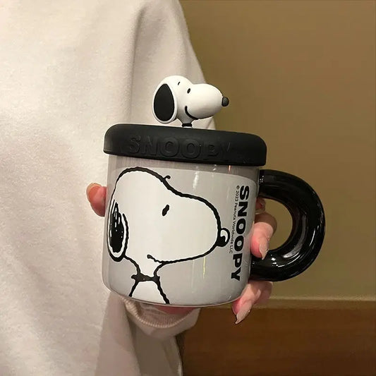Adorable 2025 Snoopy Mug – Cute Ceramic Coffee Cup for Girls &amp; Couples