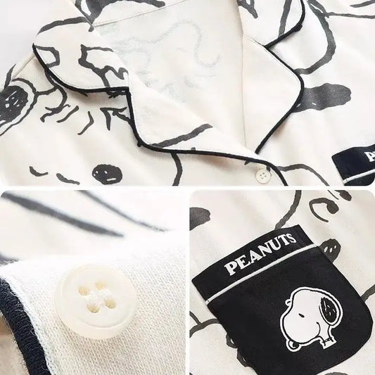 Snoopy Pure Cotton Pajamas – Cute &amp; Comfy Nightgown for Women