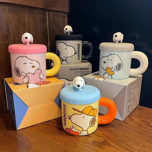 Adorable Snoopy Ceramic Mugs – Perfect for Coffee Lovers