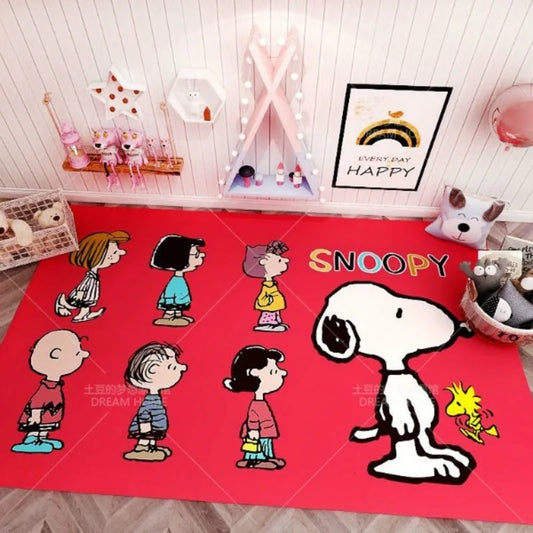 MINISO Disney Snoopy Room Carpet – Cute and Cozy Floor Mat for Kids