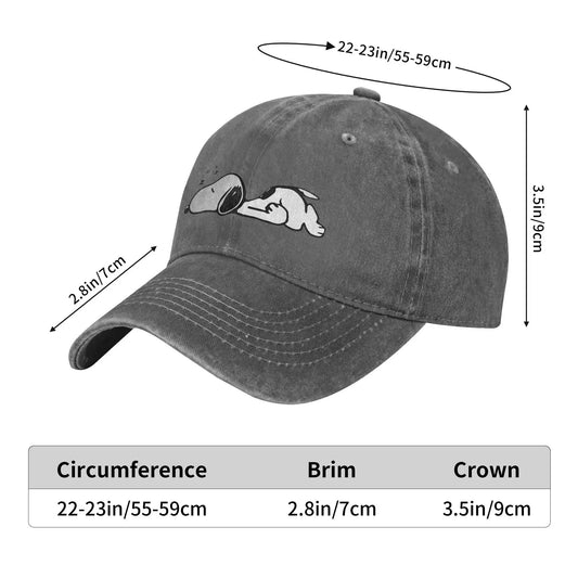 Snoopy Sleep Peanuts Cap – Casual Snapback Hat for Men &amp; Women