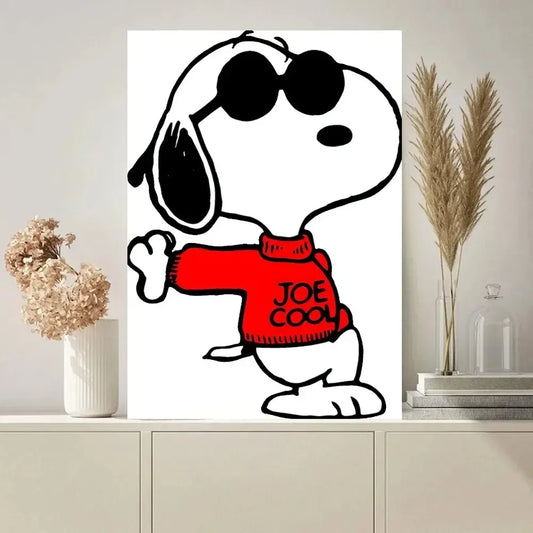 Cartoon S-Snoopys-Dog Poster Paintings – Perfect for Living Room Décor