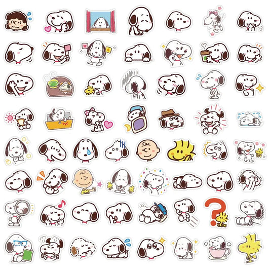 Snoopy Handmade Account Stickers – 60pcs Cute &amp; Fun Cartoon Decorations