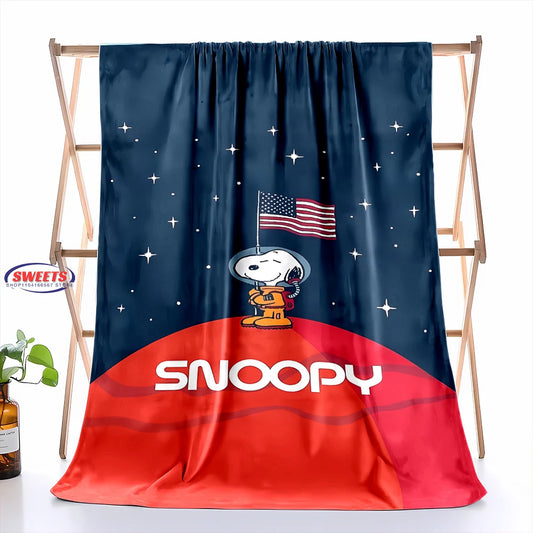Cozy Up with the New 3D Cute Snoopy Soft Flannel Blanket