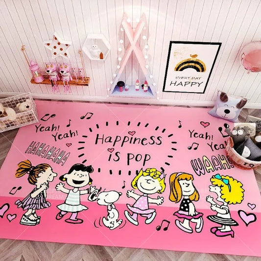 MINISO Disney Snoopy Room Carpet – Cute and Cozy Floor Mat for Kids