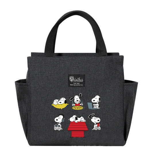 Snoopys Thermal Lunch Bags – Cartoon Cooler Handbags for All Ages