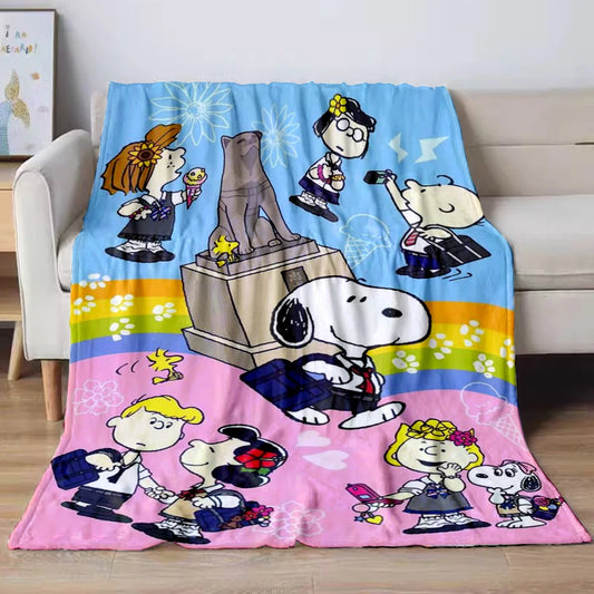 Cozy Up with 31 Style Snoopy Dog Pattern Plush Blankets