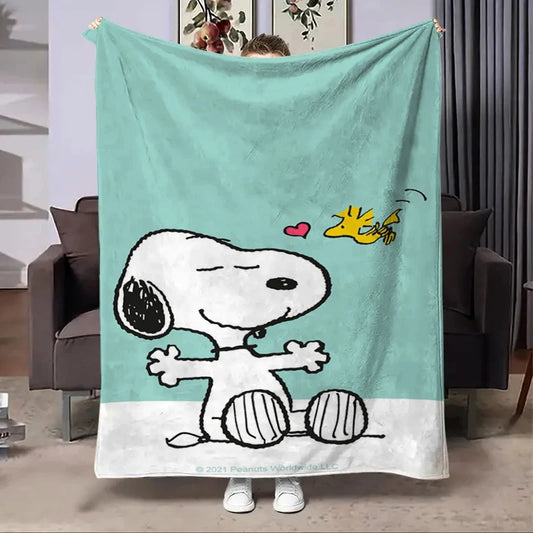 Disney Snoopy Flannel Fluffy Fleece Blanket – Cozy Comfort for All Ages