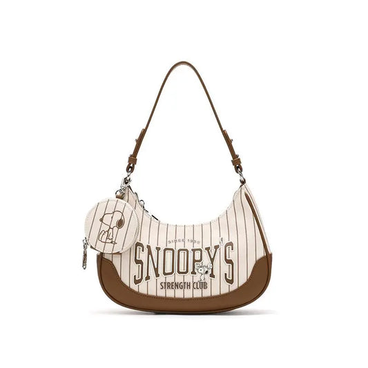 Snoopy Cartoon Cute Underarm Bag – Creative Retro Handbag for Anime Fans