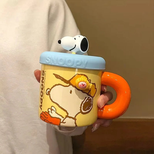 Snoopy Mug With Lid – Adorable Ceramic Coffee Cup for All Ages