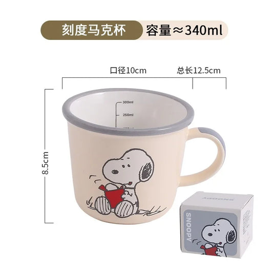 Snoopy Ceramic Mug – Cartoon Anime Coffee &amp; Tea Cup for Home &amp; Office