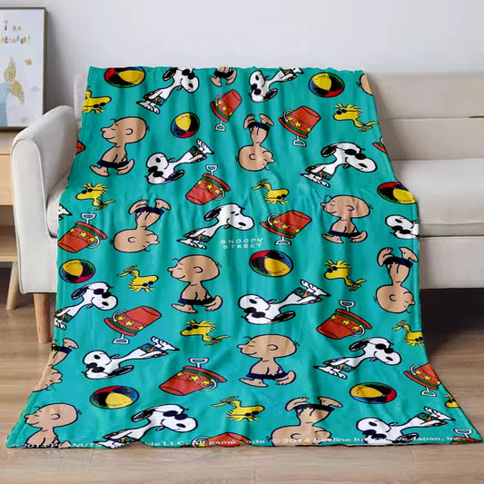 Cozy Up with 31 Style Snoopy Dog Pattern Plush Blankets