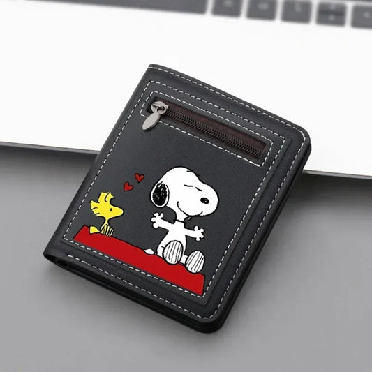 Cute Snoopy Cartoon Style PU Leather Wallet