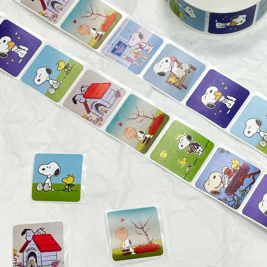 Snoopy Cute Stickers – 500pcs Cartoon Anime Stickers for Creative Fun