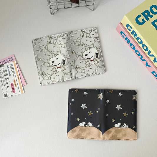 Snoopy Cartoon Passport Holder – Multi-Function Travel Accessory