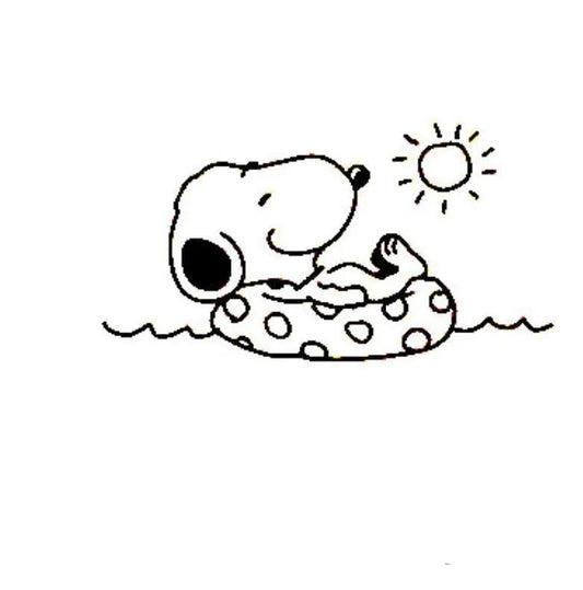 MINISO Cartoon Snoopy Baby Home Decals – Fun Wall Stickers for Kids' Rooms
