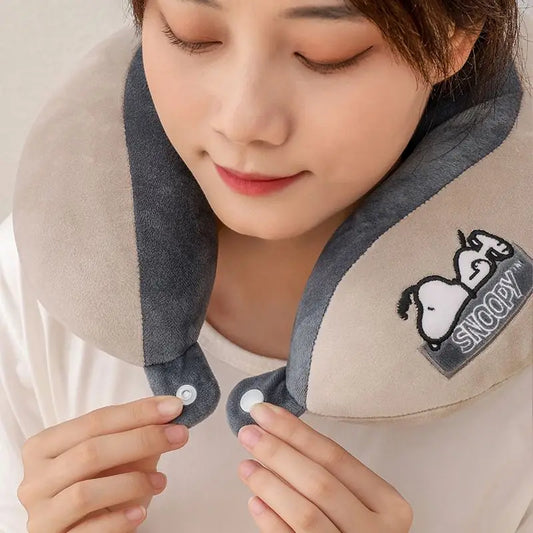 Snoopy Cartoon U-Shaped Neck Pillow – Adorable Comfort for All Ages