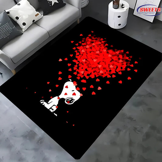 3D HD Snoopy Cartoon Area Carpet – Stylish Rugs for Any Room