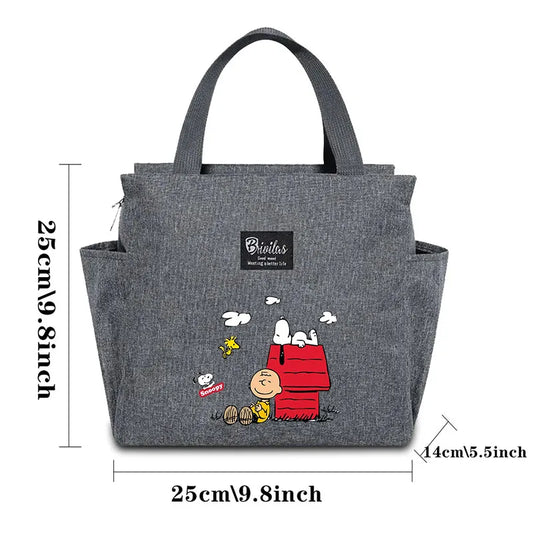 Snoopys Thermal Lunch Bags – Cartoon Cooler Handbags for All Ages